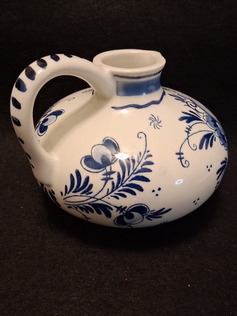 Vintage (1950s-80s) Bols Delft Hand Painted Dutch Windmill Jug Decanter & Cork - Picture 5 of 11